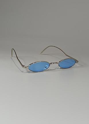 👓👓 овальные солнцезащитные очки в металлической оправе 👓👓 9