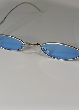 👓👓 овальные солнцезащитные очки в металлической оправе 👓👓 10