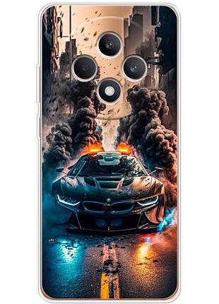 Чохол силіконовий з картинкою на oppo reno 12f (машина bmw i8)