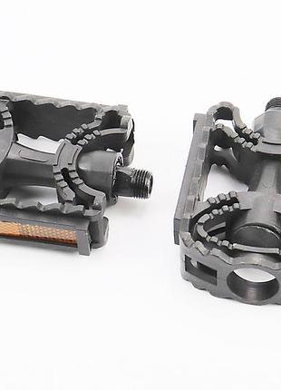 Педали mtb 9/16" (113x77x27mm) пластиковые, чёрные pd-17