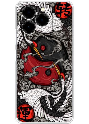 Чохол силіконовий з картинкою на ulefone note 20 pro (знак инь янь)