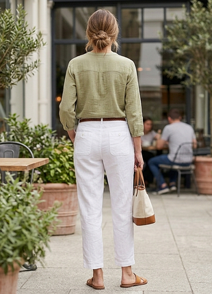 Стильные льняные брюки marks and spencer. англия 2