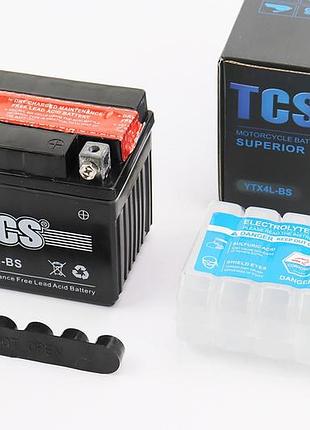 Аккумулятор 12v4ah ytx4l-bs кислотный (l113*w70*h90mm)