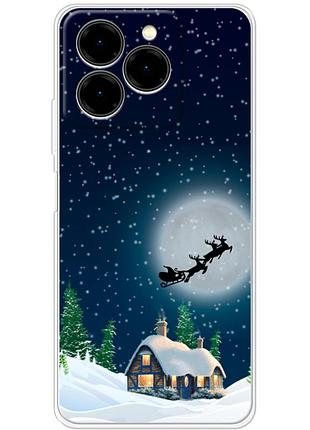 Чохол силіконовий з картинкою на ulefone note 20 pro (новорічний)