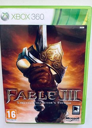 Fable iii limited collector's edition, б/у, русские субтитры - диск для xbox 360