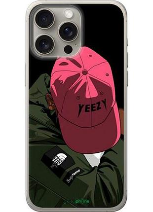 Чехол на iphone 15 pro max logo de yeezy "3995u-3098-10746"