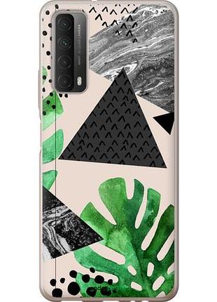 Чехол на huawei p smart 2021 монстера "4304u-2100-10746"