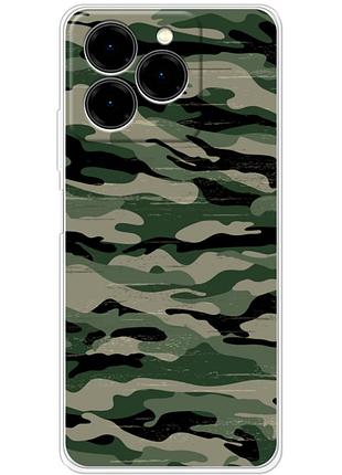 Чохол силіконовий з картинкою на ulefone note 20 pro (патріотичний, камуфляж)
