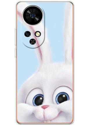 Чехол силиконовый с картинкой на ulefone note 17 pro (кролик снежок)