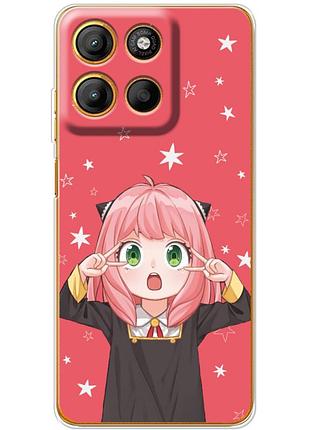 Чехол силиконовый с картинкой на motorola g15 (аниме, anime)