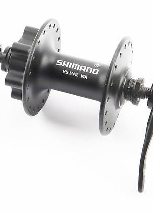 Втулка передняя mtb алюминиевая 14gx36h, disk-brake, крепл. эксцентрик, чёрная alivio hb-m475