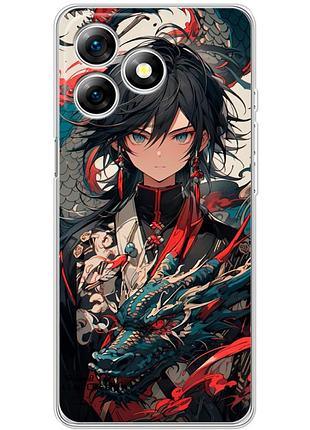 Чехол силиконовый с картинкой на ulefone note 18 pro (аниме, anime)