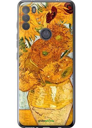 Чехол на motorola g50 винсент ван гог. подсолнухи "162u-2354-10746"
