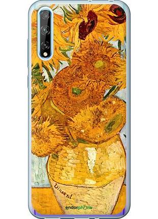 Чехол на huawei p smart s винсент ван гог. подсолнухи "162u-1813-10746"