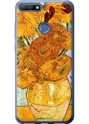 Чехол на huawei honor 7a pro винсент ван гог. подсолнухи "162u-1440-10746"
