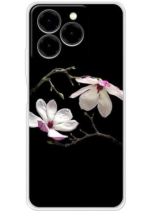 Чохол силіконовий з картинкою на ulefone note 20 pro (квітка, манголія)