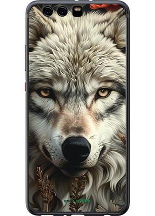 Чехол на huawei p10 plus волчий взгляд "6066u-963-10746"
