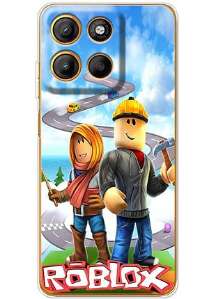 Чохол силіконовий з картинкою на motorola g15 (роблокс, roblox)