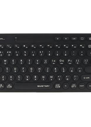 Клавіатура a4tech fbk36c as (black) бездротова (bt + 2.4 ггц) fstyler, з акумулятором, quiet key, колір чорний