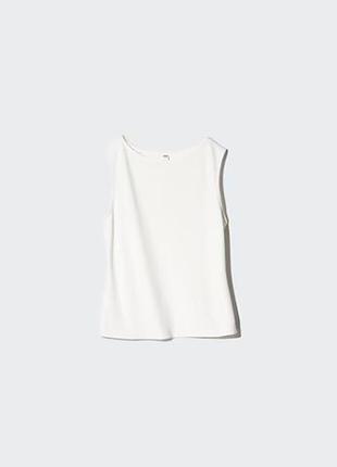 Футболка без рукавов из креп-джерси от uniqlo 2