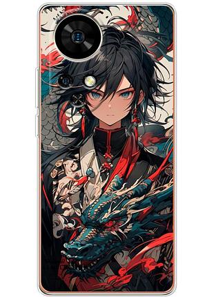 Чохол силіконовий з картинкою на ulefone note 17 pro (аніме, anime)