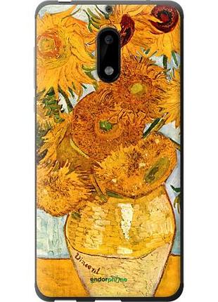 Чехол на nokia 6 винсент ван гог. подсолнухи "162u-898-10746"