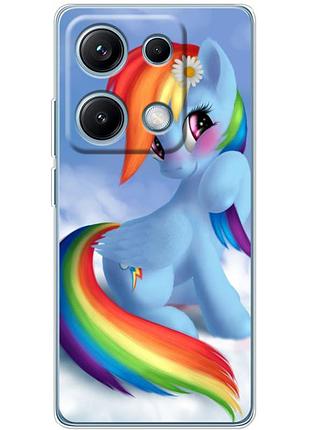 Чехол силиконовый с картинкой на xiaomi redmi note 14s (литл пони, my little pony)
