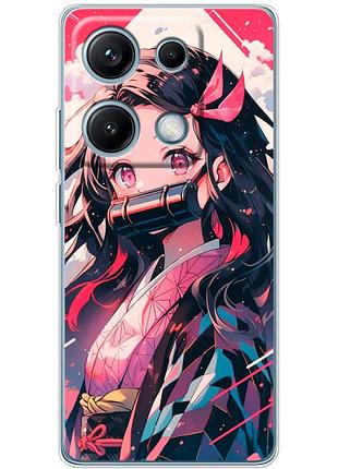 Чохол силіконовий з картинкою на xiaomi redmi note 14s (аніме, anime)