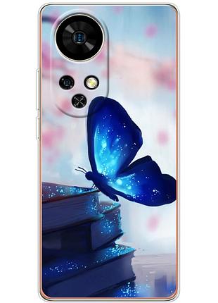 Чехол силиконовый с картинкой на ulefone note 17 pro (бабочка)