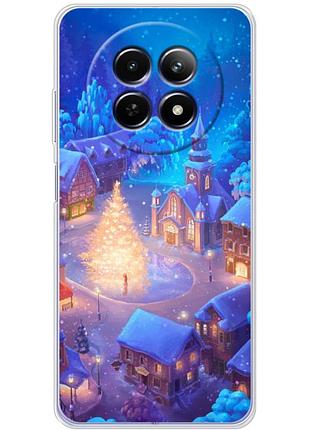 Чехол силиконовый с картинкой на realme 12 5g (новогодний)