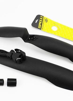 Крылья пластмассовые 24-26" mtb, чёрные smg-669