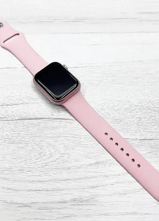 Розовый смарт-часы smart watch gs7 mini 41 мм, фитнес часы с тонометром и пульсоксиметром