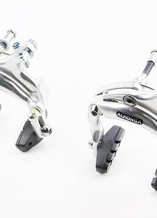 Гальмо road v-brake кліщового типу, переднє + заднє, хід колодки 67-79мм, алюмінієвий, hj-1201ad