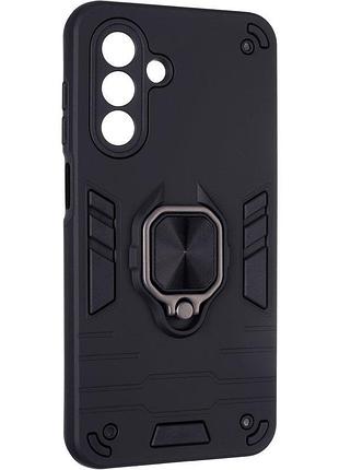 Чехол fiji defence для samsung galaxy a26 5g (a266) защитный бампер с кольцом подставкой black