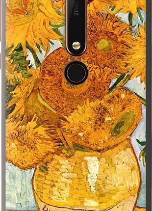 Чехол на nokia 6 2018 винсент ван гог. подсолнухи "162u-1386-10746"