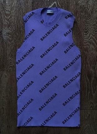 Фиолетовая женская майка balenciaga размер s