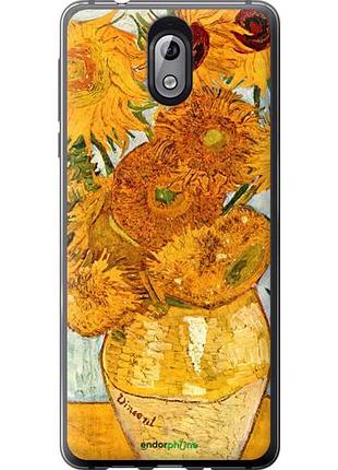 Чехол на nokia 3.1 винсент ван гог. подсолнухи "162u-1530-10746"