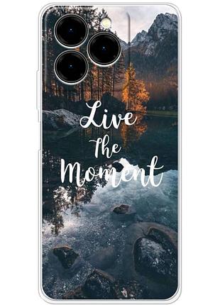 Чохол силіконовий з картинкою на ulefone note 20 pro (природа, озеро в горах)