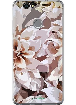 Чехол на huawei nova пионы акварелью "4376u-439-10746"