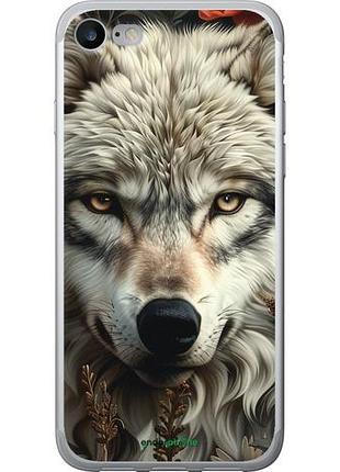 Чехол на iphone se 2020 волчий взгляд "6066u-2013-10746"