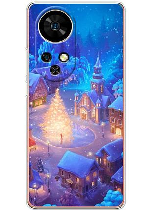 Чехол силиконовый с картинкой на ulefone note 17 pro (новогодний)