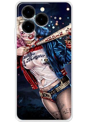 Чохол силіконовий з картинкою на ulefone note 20 pro (харли квинн, harley quinn)