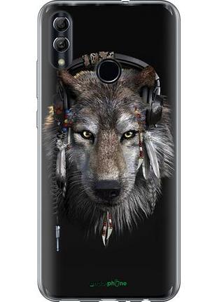 Чехол на huawei honor 10 lite волк-меломан "875u-1618-10746"