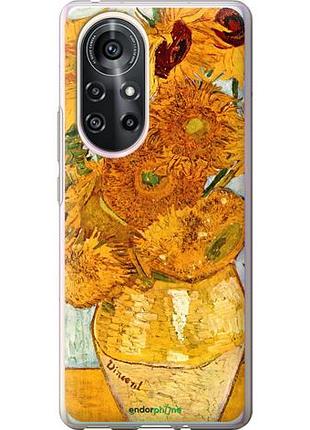 Чехол на huawei nova 8 pro винсент ван гог. подсолнухи "162u-2246-10746"