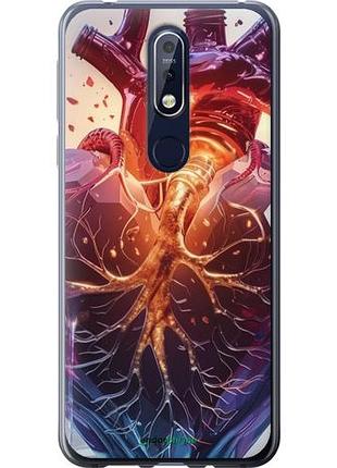 Чехол на nokia 7.1 crystal heart "6070u-1593-10746"