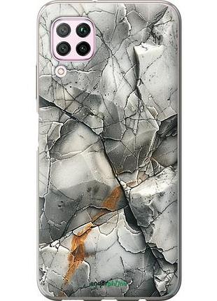 Чехол на huawei nova 6se серый мрамор "6041u-1823-10746"