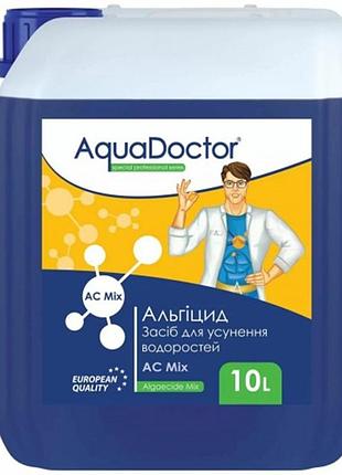 Химия для бассейна ас mix aquadoctor жидкое средство альгицид против водорослей и зелени 10 л