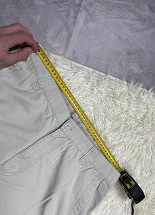 Бежеві чоловічі котонові широкі карго штани w34 l 30 6