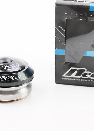 Рульова колонка 1-1/8" (41,8/28,6x41,8/30) безрізьбової вилки, вбудовані, пром-підшипники, чорні h51