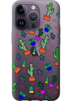 Чехол на iphone 14 pro кактусы 4 "4856u-2646-10746"